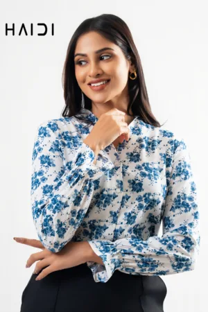 Office wear blouse - AB1623 Floral B