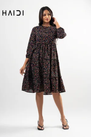 Midi Dress - AB1406 Floral R