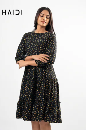 Midi Dress - KB0007 STRIPE BL 9 Midi Dress - AB1406 Floral O