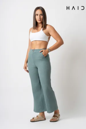 Linen pant - P0056 Green