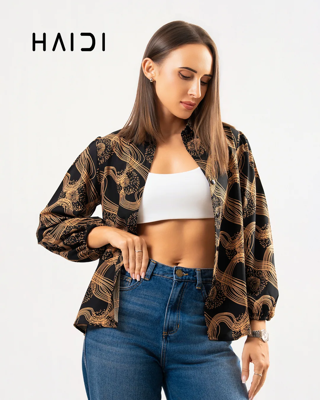 Office wear blouse - KB0005 - BG 3 Office wear blouse - KB0005 - BG - Image 3