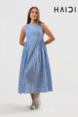 Midi Dress - KB0020 STRIPE W