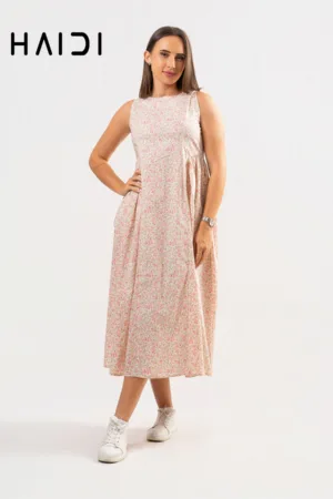 Midi Dress - KB0020 AOP W