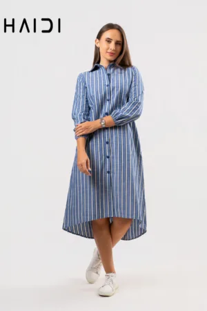 Midi Dress - KB0007 STRIPE BL