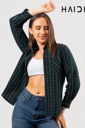 Check Shirt - KB0019 - Green