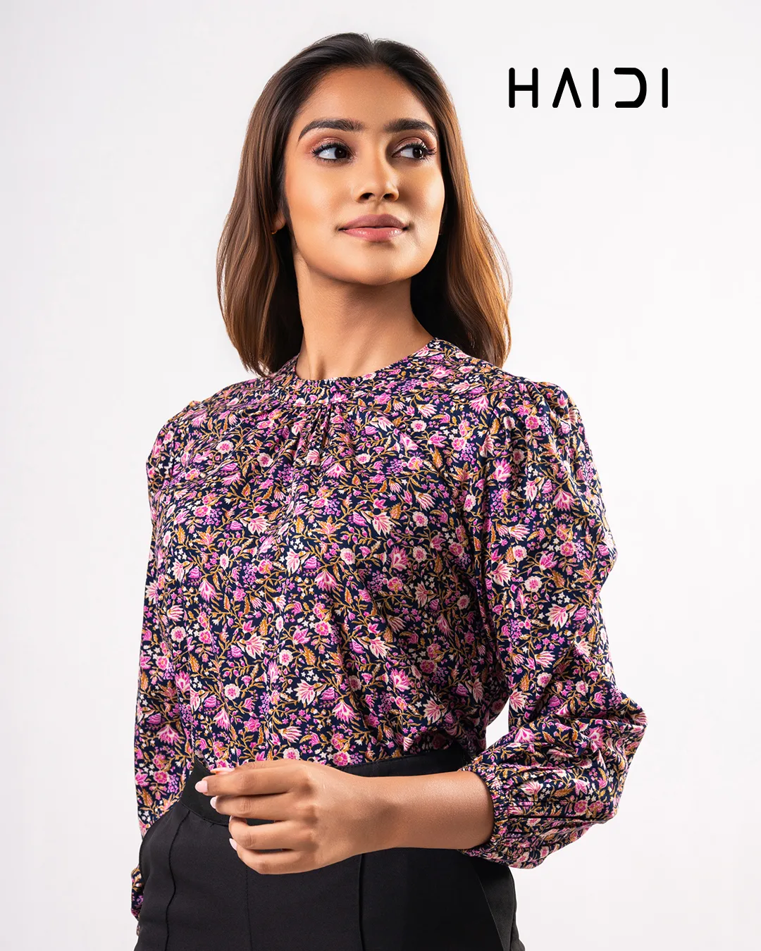 KB0004 - PLUS SIZE BLOUSES - Purple navy - Image 3